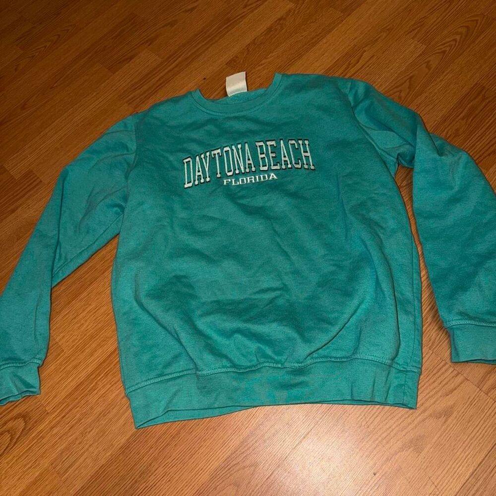Pacific-and-co Women's Blue and Green Sweatshirt